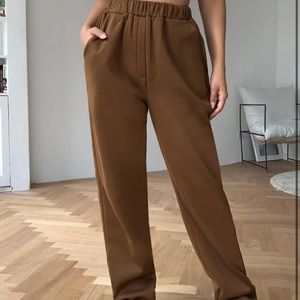 Oversized baggy coffee brown sweats